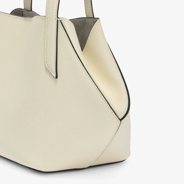 Valextra Vivi Gio Two Handles Bag in Pergamena White | Totes & Top-Handle Bags | Luxury Shoes 
