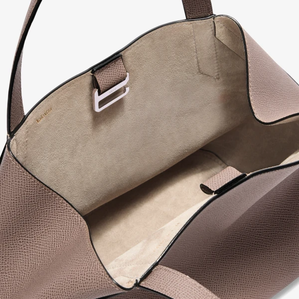 Valextra Vivi Gio Two Handles Bag in Sahara Brown | Totes & Top-Handle Bags | Luxury Shoes 