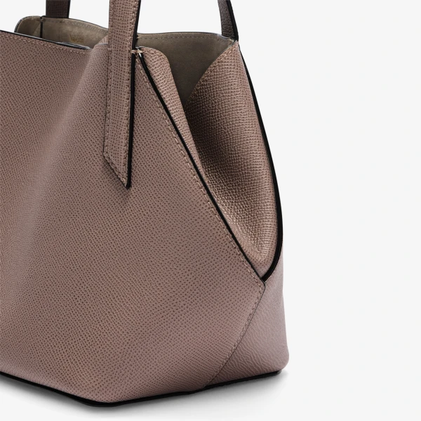 Valextra Vivi Gio Two Handles Bag in Sahara Brown | Totes & Top-Handle Bags | Luxury Shoes 