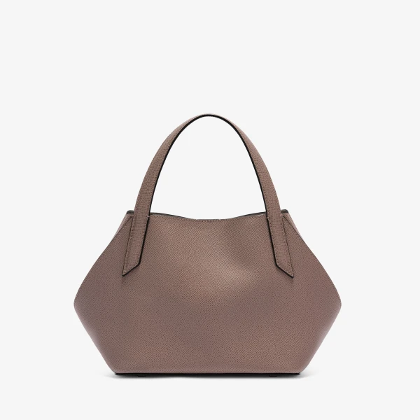 Valextra Vivi Gio Two Handles Bag in Sahara Brown | Totes & Top-Handle Bags | Luxury Shoes 