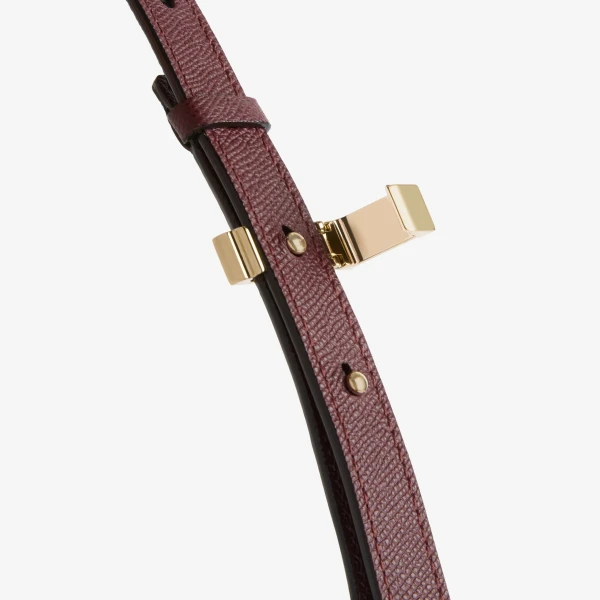 Valextra Vivi Hobo Medium Bag in Claret Red | Shoulder & Crossbody Bags | Luxury Shoes 