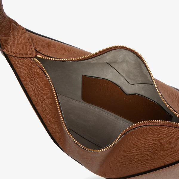 Valextra Vivi Hobo Mini Bag in Chocolate Brown | Mini Bags | Luxury Shoes 