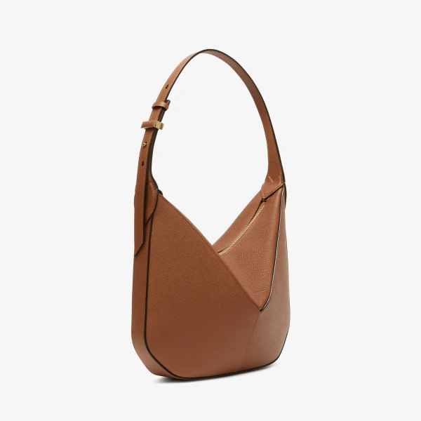 Valextra Vivi Hobo Mini Bag in Chocolate Brown | Mini Bags | Luxury Shoes 
