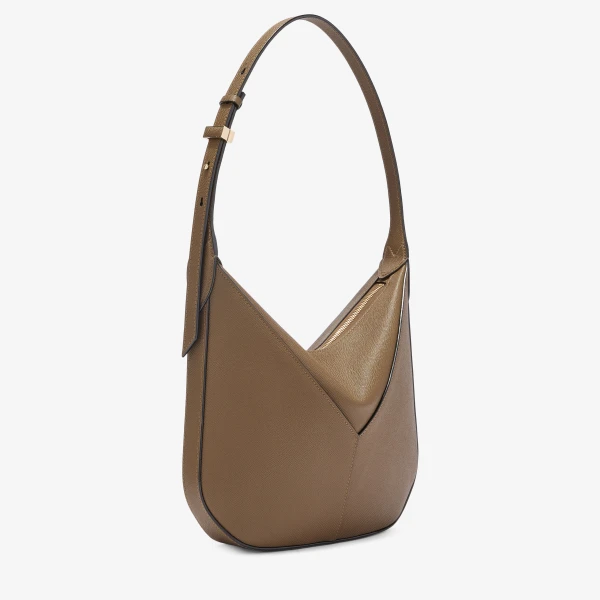 Valextra Vivi Hobo Mini Bag in Khaki | Mini Bags | Luxury Shoes 