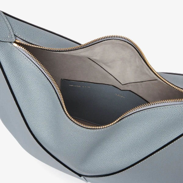Valextra Vivi Hobo Mini Bag in Niagara Blue | Mini Bags | Luxury Shoes 