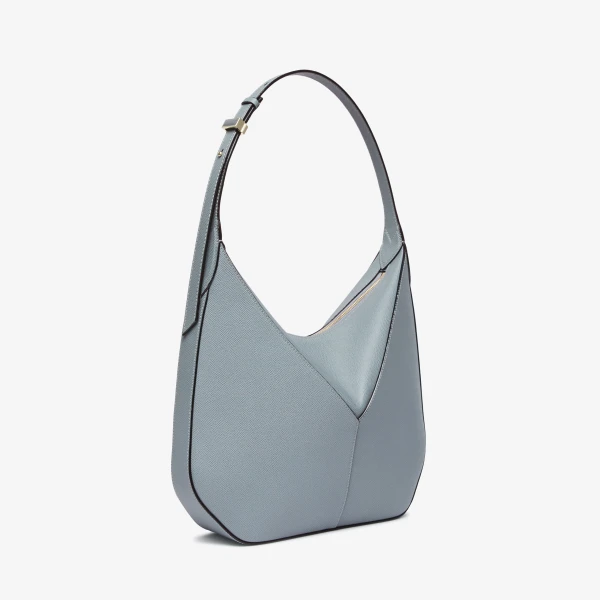 Valextra Vivi Hobo Mini Bag in Niagara Blue | Mini Bags | Luxury Shoes 