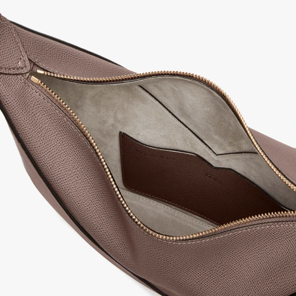 Valextra Vivi Hobo Mini Bag in Sahara Brown | Mini Bags | Luxury Shoes 