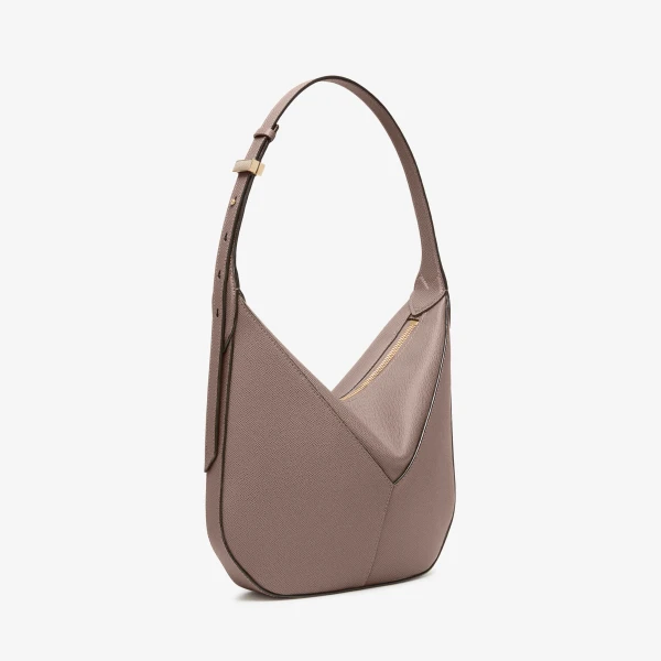 Valextra Vivi Hobo Mini Bag in Sahara Brown | Mini Bags | Luxury Shoes 