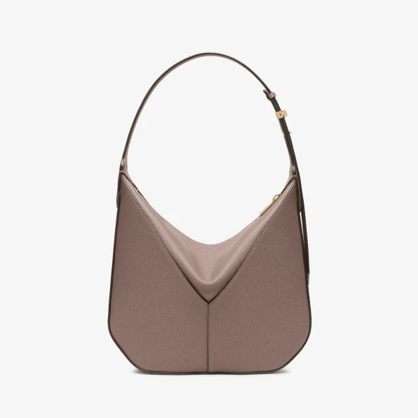 Valextra Vivi Hobo Mini Bag in Sahara Brown | Mini Bags | Luxury Shoes 