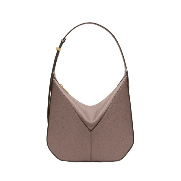 Valextra Vivi Hobo Mini Bag in Sahara Brown | Mini Bags | Luxury Shoes 