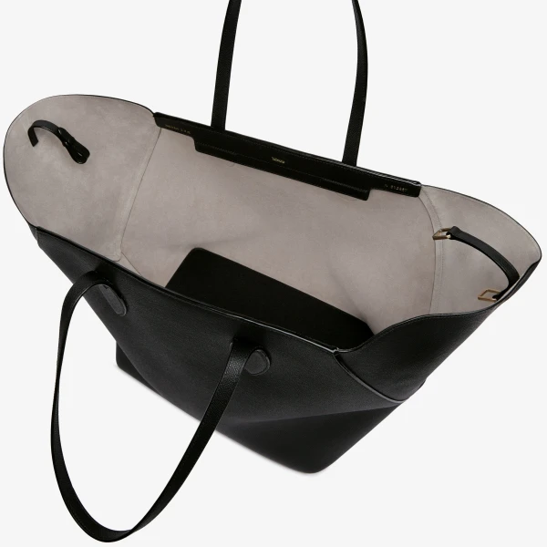 Valextra Vivi Shopping Large Bag in Black | Totes & Top-Handle Bags | Luxury Shoes 