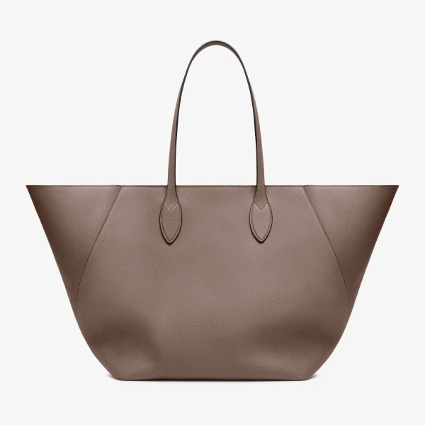 Valextra Vivi Shopping Large Bag in Sahara Brown | Totes & Top-Handle Bags | Luxury Shoes 