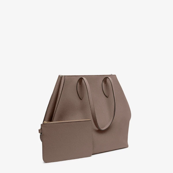 Valextra Vivi Shopping Large Bag in Sahara Brown | Totes & Top-Handle Bags | Luxury Shoes 