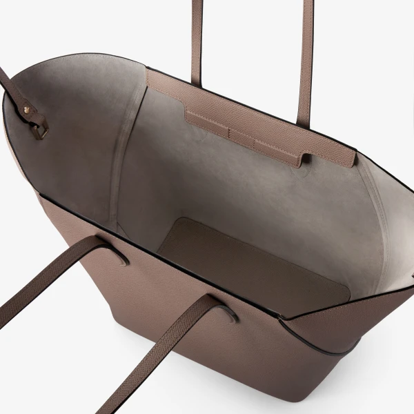 Valextra Vivi Shopping Medium Bag in Sahara Brown | Totes & Top-Handle Bags | Luxury Shoes 