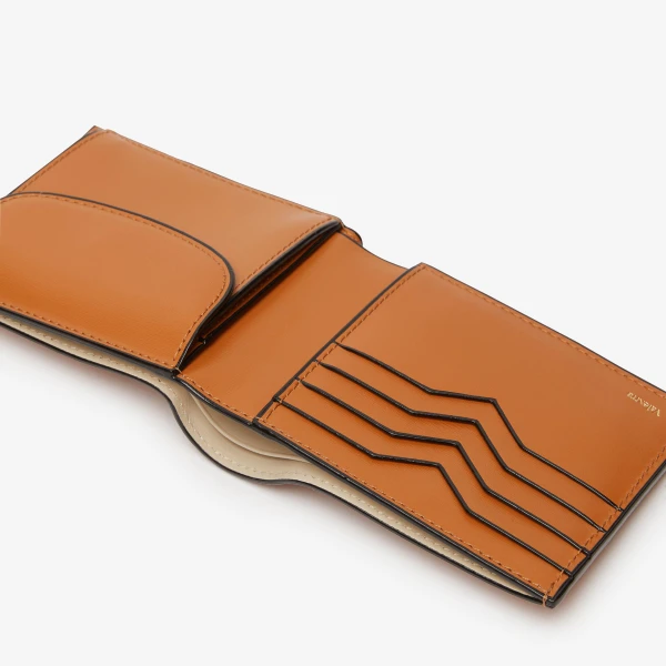 Valextra Wallet 4CC Palmellato with Coin Holder in Havana Brown | Cases | Luxury Shoes 