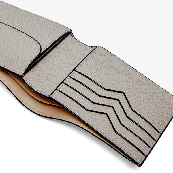 Valextra Wallet 4CC with Coin Holder in Ash Grey | Cases | Luxury Shoes 