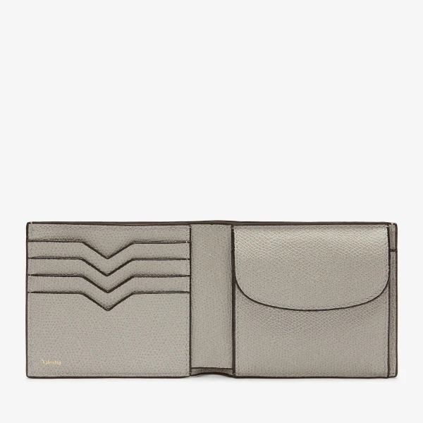 Valextra Wallet 4CC with Coin Holder in Ash Grey | Cases | Luxury Shoes 