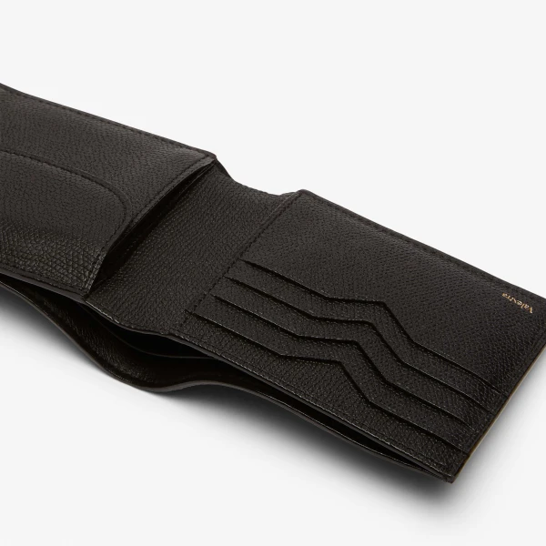 Valextra Wallet 4CC with Coin Holder in Black | Cases | Luxury Shoes 