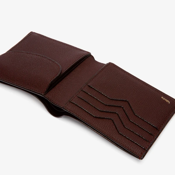 Valextra Wallet 4CC with Coin Holder in Coffee Brown | Cases | Luxury Shoes 