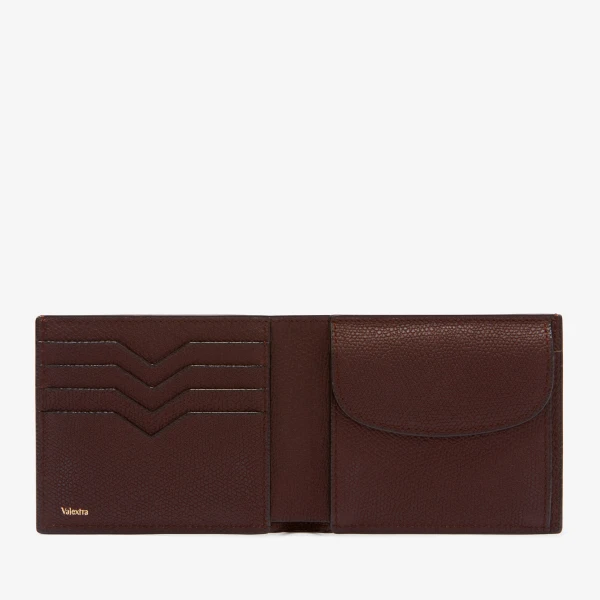 Valextra Wallet 4CC with Coin Holder in Coffee Brown | Cases | Luxury Shoes 