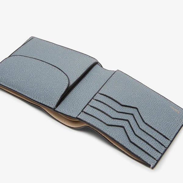Valextra Wallet 4CC with Coin Holder in Niagara Blue | Cases | Luxury Shoes 