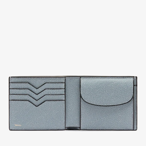 Valextra Wallet 4CC with Coin Holder in Niagara Blue | Cases | Luxury Shoes 