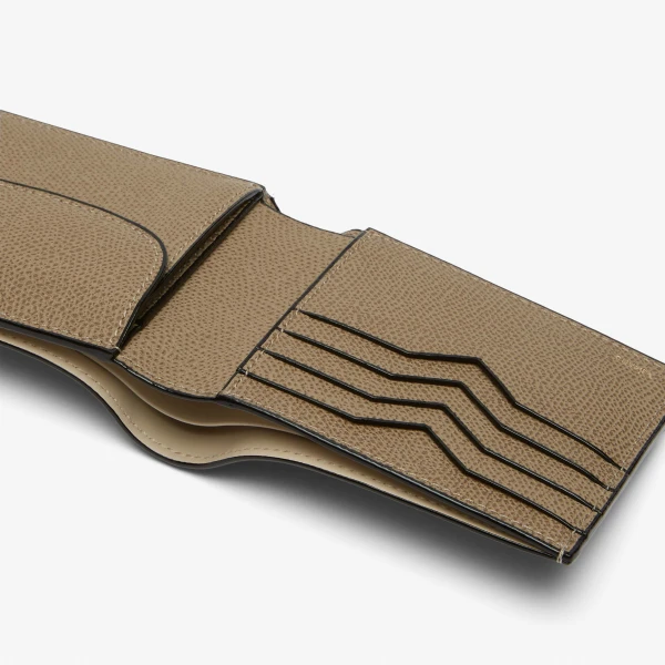 Valextra Wallet 4CC with Coin Holder in Oyster Brown | Cases | Luxury Shoes 