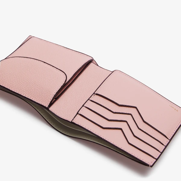 Valextra Wallet 4CC with Coin Holder in Peony Pink | Wallets & Purses | Luxury Shoes 