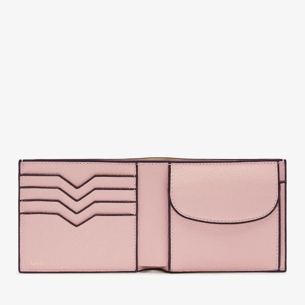 Valextra Wallet 4CC with Coin Holder in Peony Pink | Wallets & Purses | Luxury Shoes 