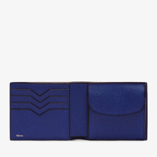 Valextra Wallet 4CC with Coin Holder in Royal Blue | Cases | Luxury Shoes 