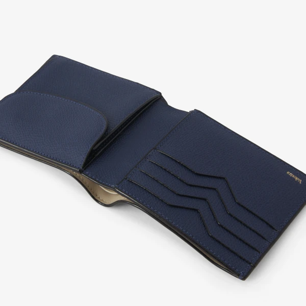 Valextra Wallet 4CC with Coin Holder in Sapphire Blue | Cases | Luxury Shoes 