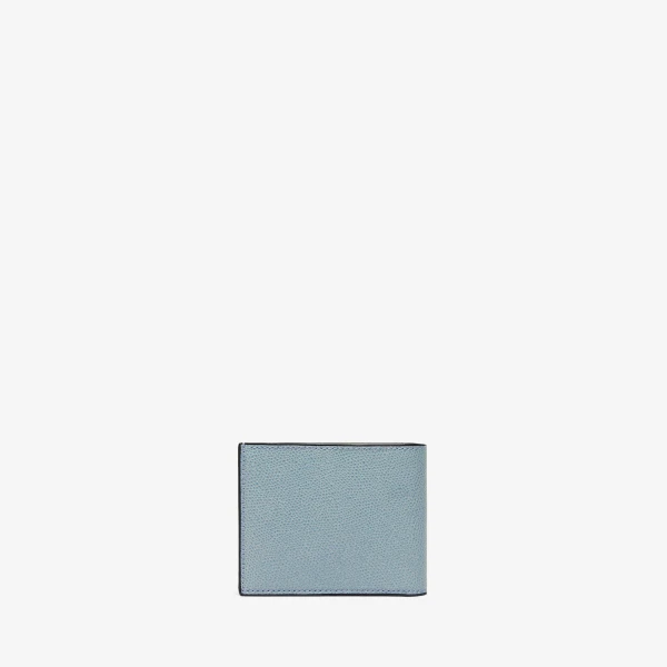 Valextra Wallet 4CC with Coin Holder in Smokey Blue | Wallets & Purses | Luxury Shoes 
