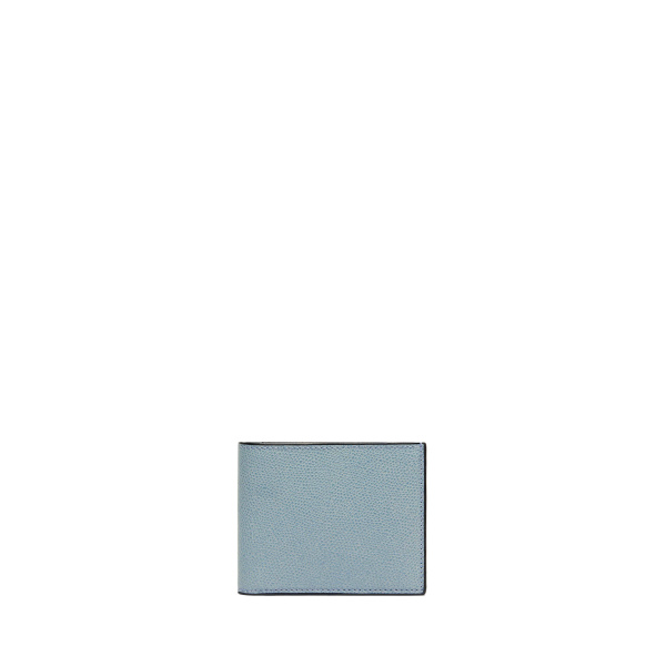 Valextra Wallet 4CC with Coin Holder in Smokey Blue | Wallets & Purses | Luxury Shoes 