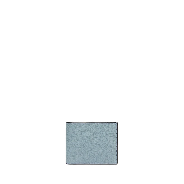 Valextra Wallet 4CC with Coin Holder in Smokey Blue | Wallets & Purses | Luxury Shoes 