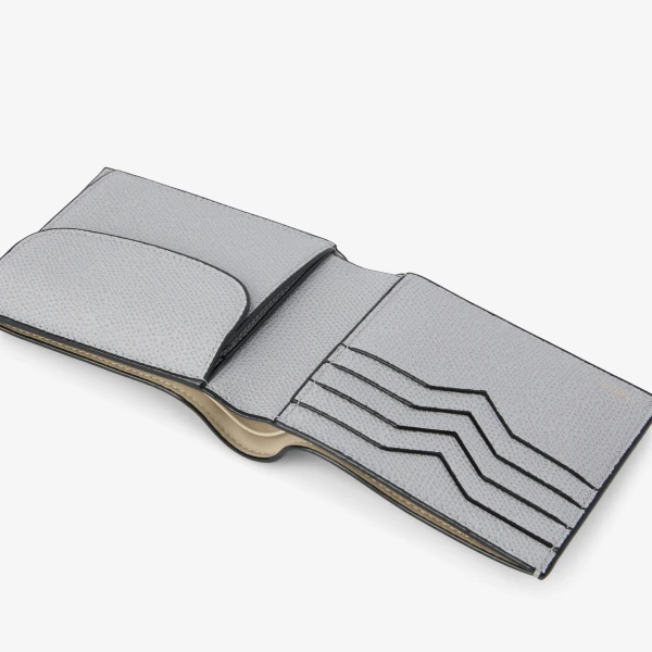 Valextra Wallet 4CC with Coin Holder in Stone Grey | Cases | Luxury Shoes 