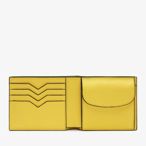 Valextra Wallet 4CC with Coin Holder in Yellow | Cases | Luxury Shoes 