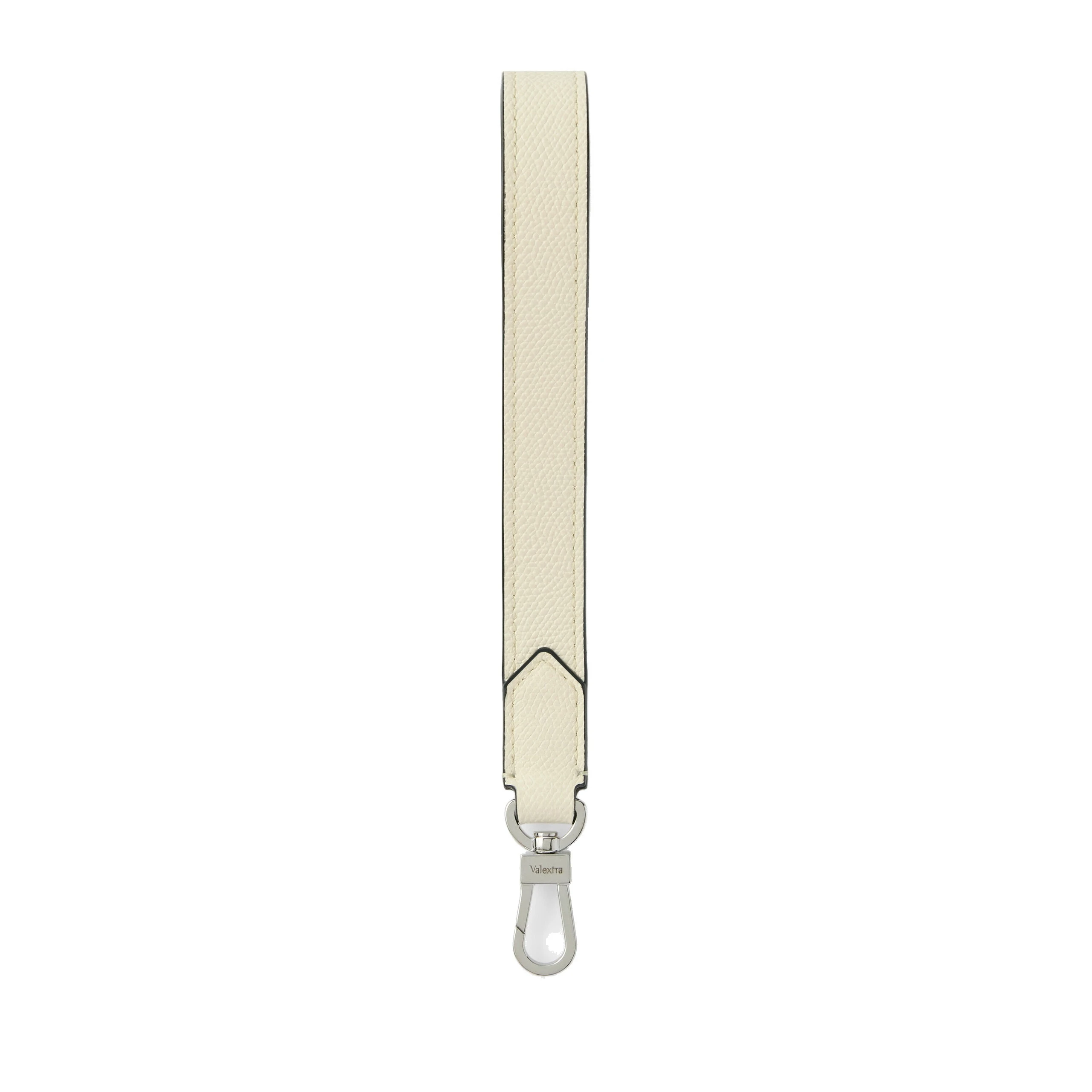Valextra Wrist Strap in Pergamena White Valextra Wrist Strap in Pergamena White | Bag Straps | Luxury Shoes