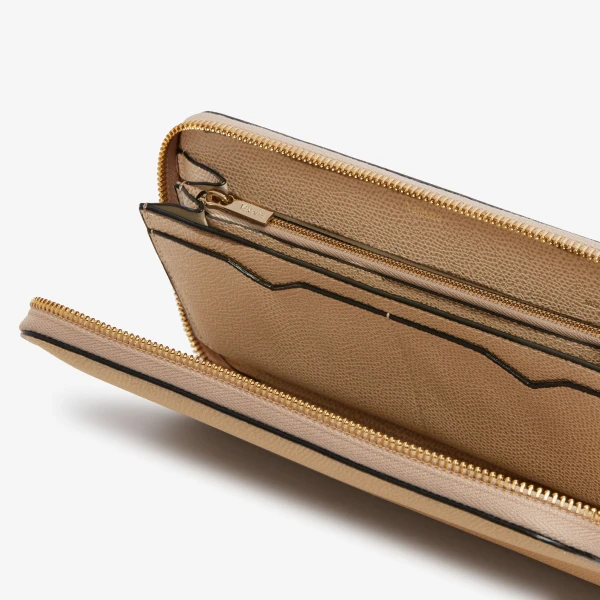 Valextra Zip Around 10CC Wallet in Cashmere Beige | Wallets & Purses | Luxury Shoes 