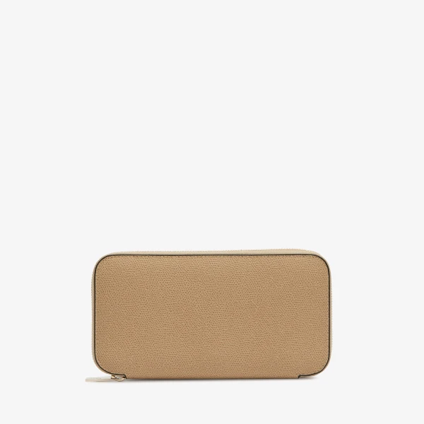 Valextra Zip Around 10CC Wallet in Cashmere Beige | Wallets & Purses | Luxury Shoes 