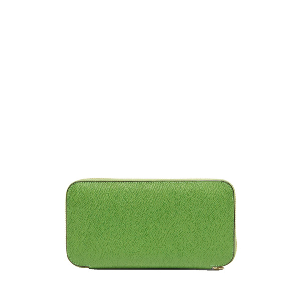 Valextra Zip Around 10CC Wallet in Grass Green | Wallets & Purses | Luxury Shoes 