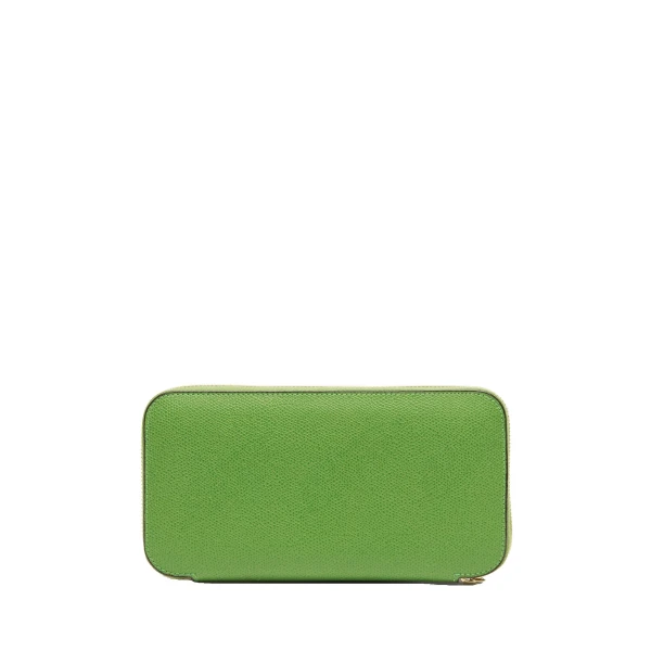 Valextra Zip Around 10CC Wallet in Grass Green | Wallets & Purses | Luxury Shoes 