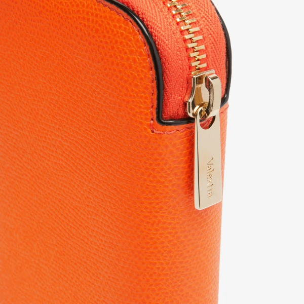 Valextra Zip Around 10CC Wallet in Lobster Red | Wallets & Purses | Luxury Shoes 