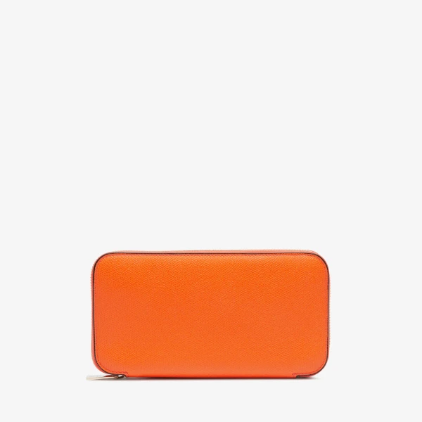 Valextra Zip Around 10CC Wallet in Lobster Red | Wallets & Purses | Luxury Shoes 