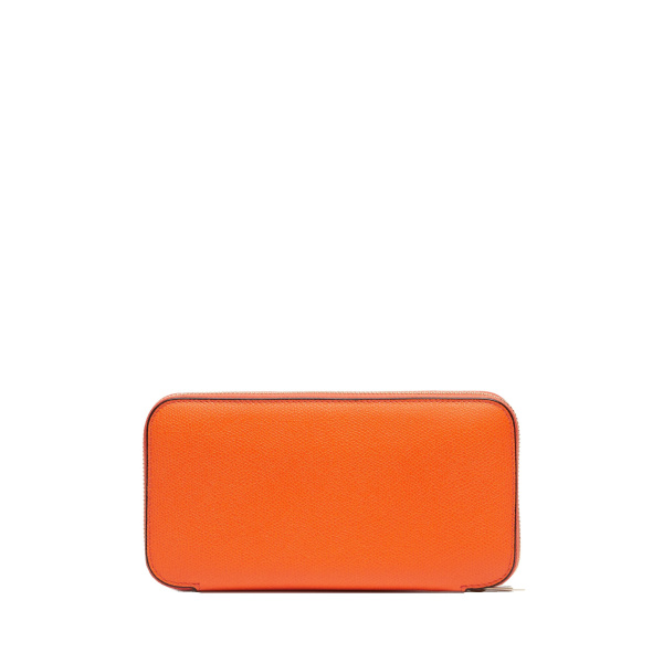 Valextra Zip Around 10CC Wallet in Lobster Red | Wallets & Purses | Luxury Shoes 