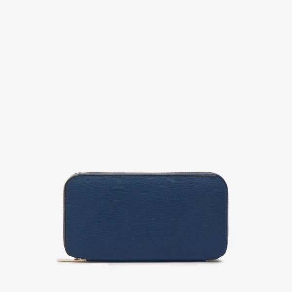 Valextra Zip Around 10CC Wallet in Sapphire Blue | Wallets & Purses | Luxury Shoes 