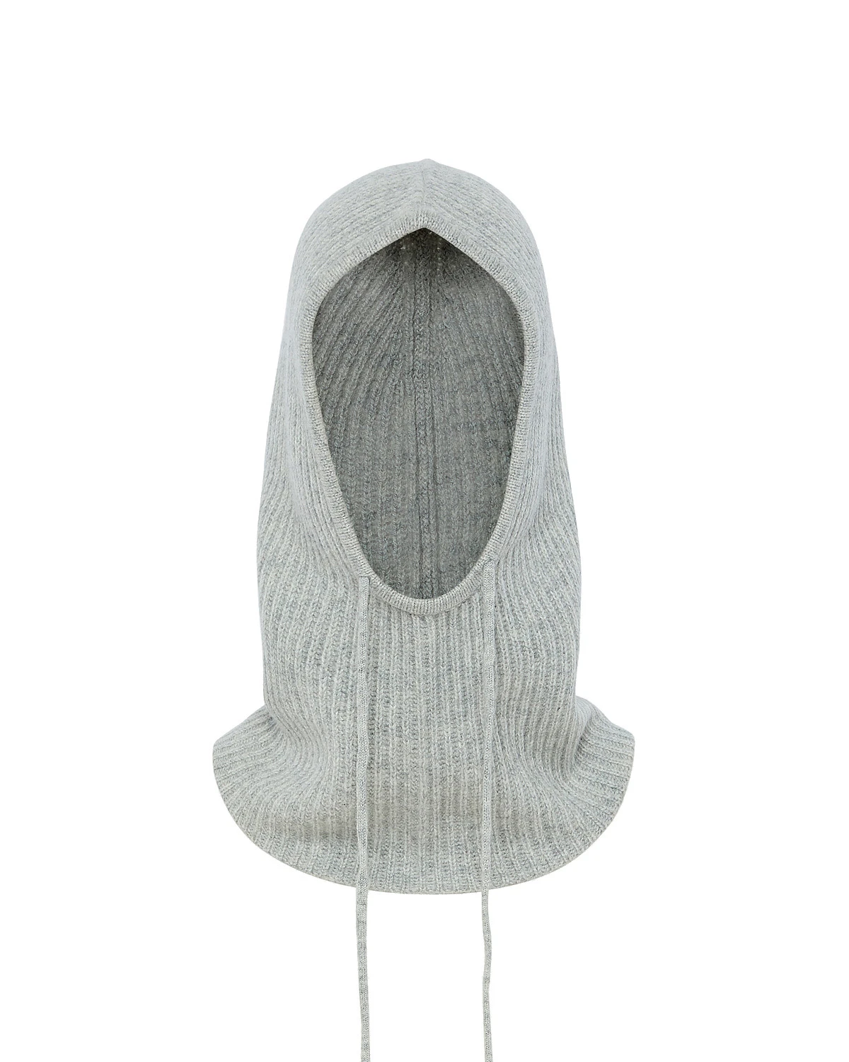 Yves Salomon Cashmere Knit Balaclava in Light Grey Yves Salomon Cashmere Knit Balaclava in Light Grey | Hats | Luxury Shoes