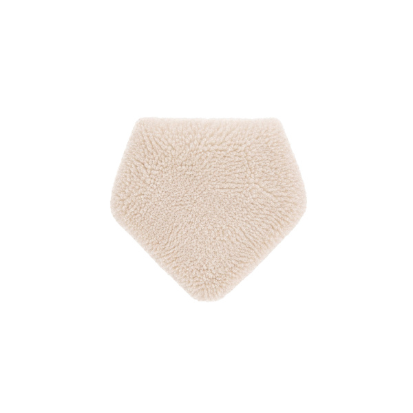 Yves Salomon Cashmere Lambskin Shearling Bandana in Beige | Scarves | Luxury Shoes 