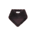 Yves Salomon Cashmere Lambskin Shearling Bandana in Brown | Scarves | Luxury Shoes 