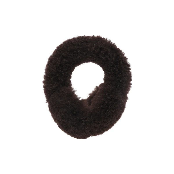 Cashmere Lambskin Shearling Earmuffs in Brown