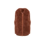 Yves Salomon Cashmere Lambskin and Merino Knit Gilet in Brown | Vests | Luxury Shoes 
